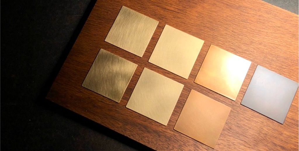 真鍮表札のカラーサンプル写真